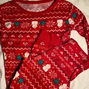 Kids Cat & Jack holiday pajamas